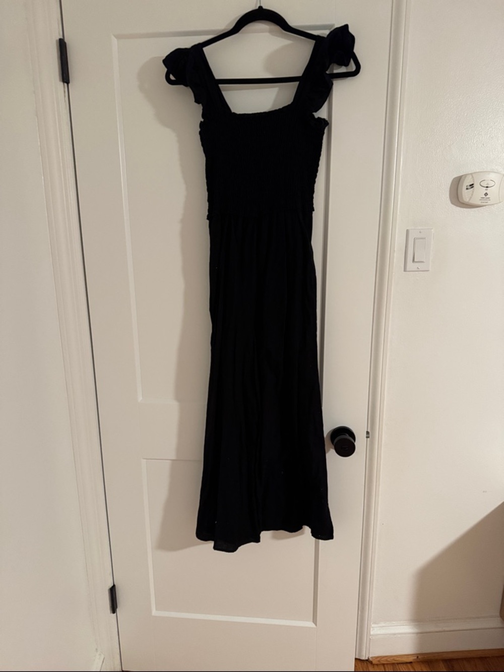 ASOS Women's Black Smocked Jumpsuit